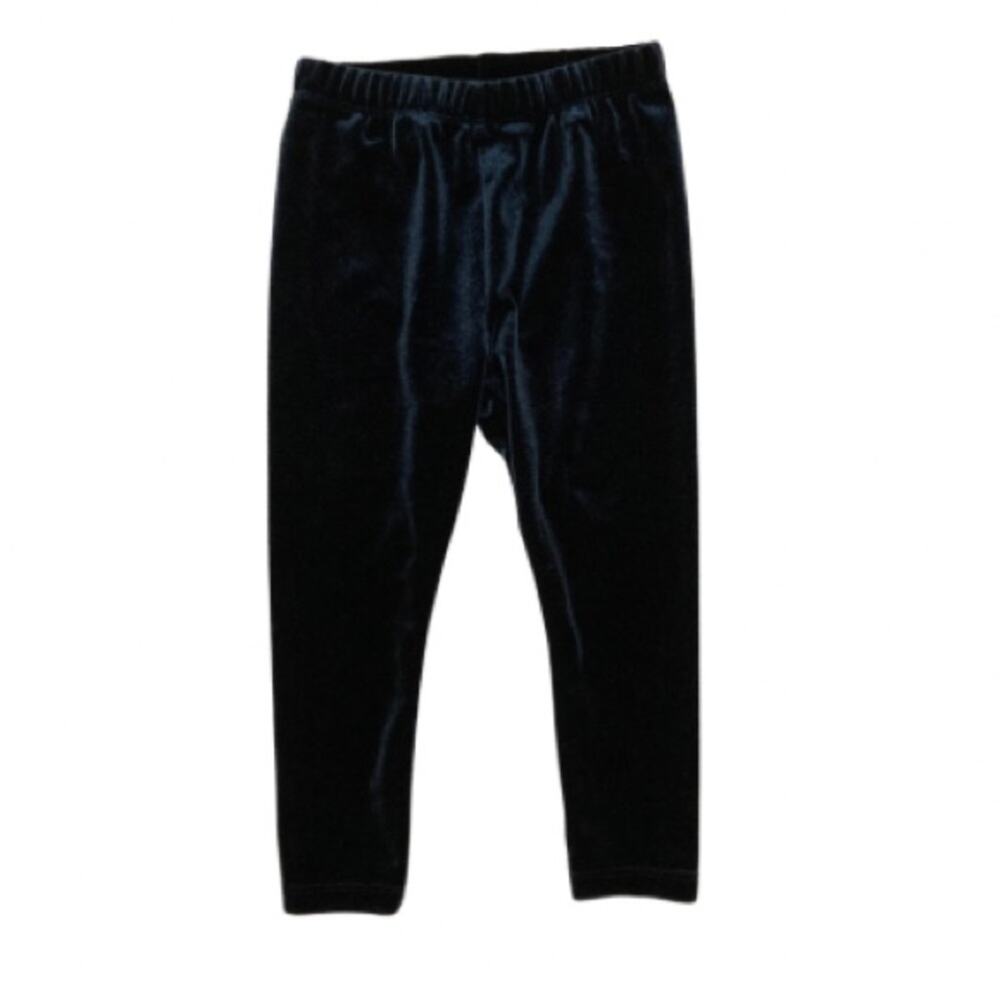 Gap Baby Gap Dark Blue Velvet Velour Elastic Waist Pull On Legging Pants 2T
